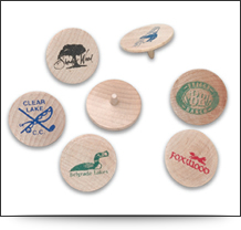 Branded Wooden Golf Ball Markers