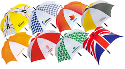 Customised golf umbrellas for any type of event - all expertly branded with your logo.